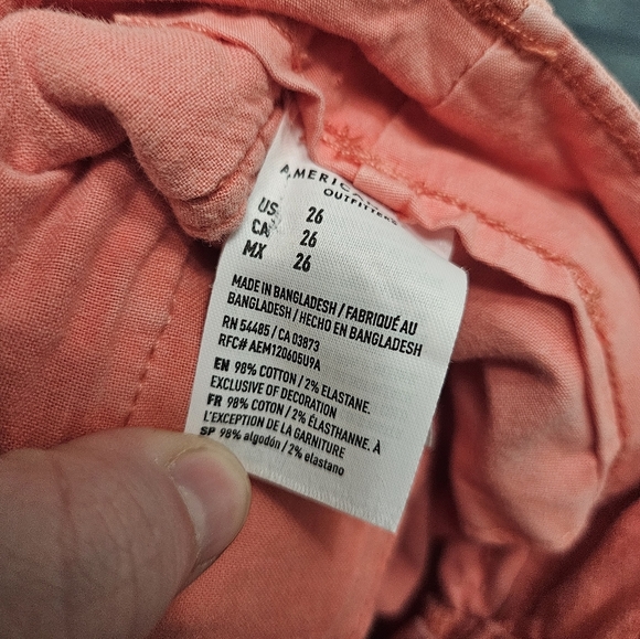 Men's Coral American Eagle Next Level Stretch Shorts! - Picture 3 of 6